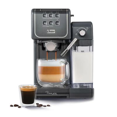 Kit Cafeteira PrimaLatte Touch e Moedor de Café Elétrico Oster 220V