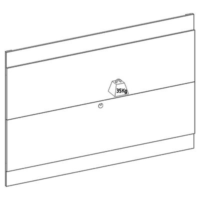 Painel Suspenso TV 75 Polegadas 200 Cm Nilo Colibri Off White Matte Freijo