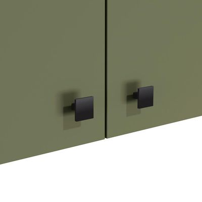 Armário Aéreo Kappesberg Pixel 2 Portas Canela/verde Frevo 80cm