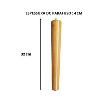 Kit 4 Pés Palito 32 Cm Eucalipto Poltronas Namoradeira Puffs