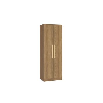 Guarda-roupa 2 Portas 2 Cabideiros Kappesberg Adapt Nogueira 80cm