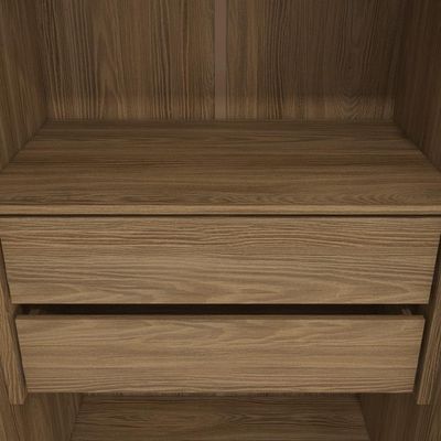 Guarda-roupa 6 Portas 4 Gavetas Kappesberg Adapt Nogueira