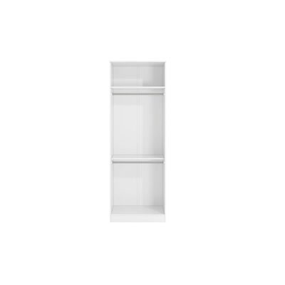 Guarda-roupas Sem Portas Closet 2 Cabideiros Kappesberg Adapt Branco 80cm