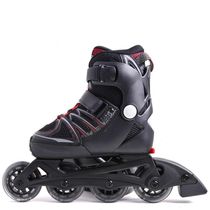 Patins Fila Infantil X One Boy Ou Girl Ajustável Com Freio Tamanhos - Preto Vermelho 36-39
