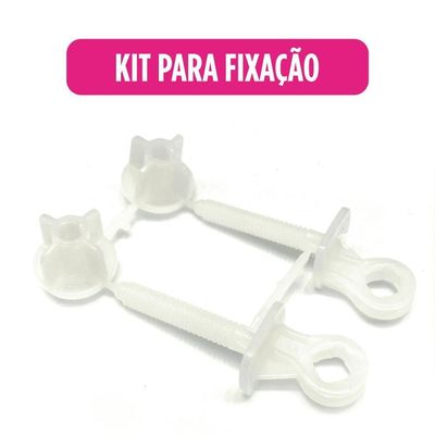 Assento Sanitário Almofadado Clássico Preto Atlas