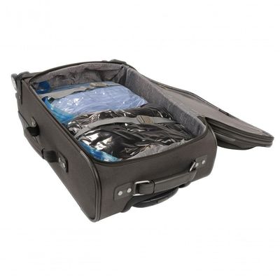 Saco A Vácuo Organizador Trip Bag Para Viagem Transparente 60x40cm Vac Bag Ordene