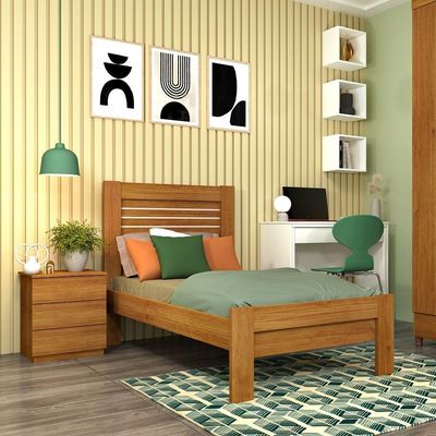 Cama Solteiro Safira Tcil Cinamomo