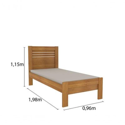 Cama Solteiro Safira Tcil Cinamomo