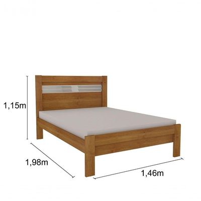 Cama Casal Safira Tcil Cinamomo/off White