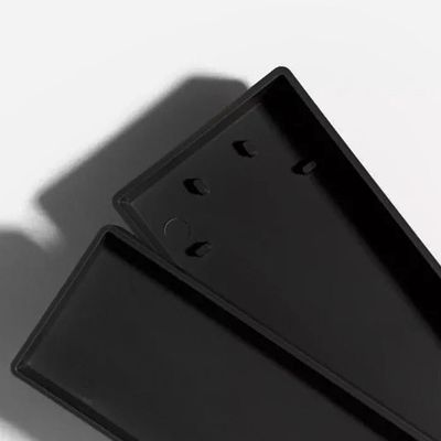 Kit 2 Ralo Oculto Linear Embutir 5x50 P/ Porcelanato Preto