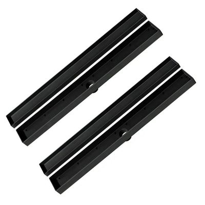 Kit 2 Ralo Oculto Linear Embutir 5x50 P/ Porcelanato Preto