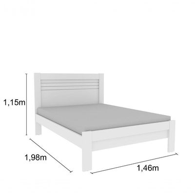 Cama Casal Safira Tcil Neve