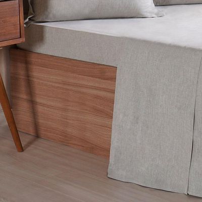 Jogo De Cama King 4 Pçs Line Stile 100% Poliéster 193x203x40cm Verde Alfafa