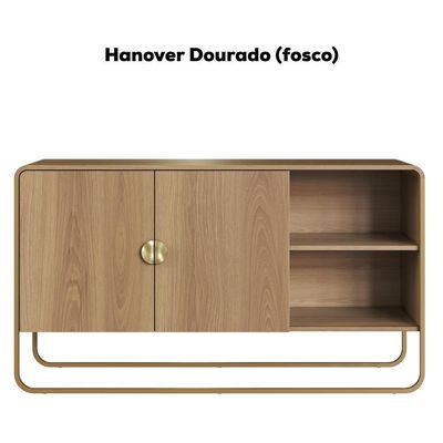Balcao Buffet Organico 2 Portas 135 Cm 28071 Artesano Hanover Dourado