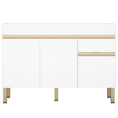 Balcao Para Pia 3 Portas 1 Gaveta 120 Cm Line Ktp Supremo