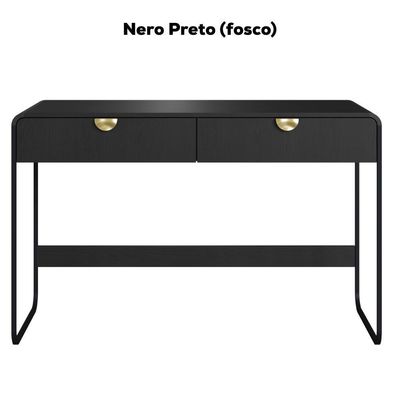 Escrivaninha Organico 2 Gavetas 125 Cm 28067 Artesano Nero Preto