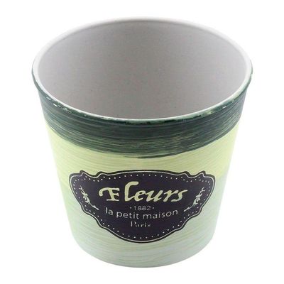Kit 10 Mini Vasos De Planta Cachepot Estampados Decorados 11cm