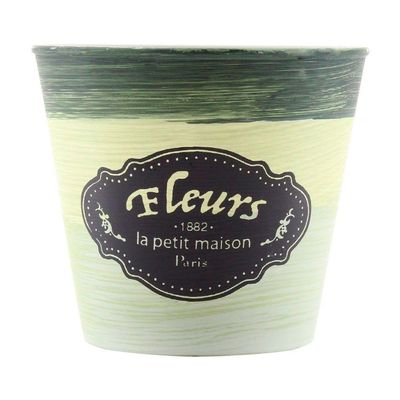 Kit 6 Mini Vasos De Planta Cachepot Estampados Decorados 11cm