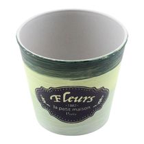 Kit 6 Mini Vasos De Planta Cachepot Estampados Decorados 11cm