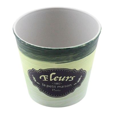 Kit 6 Mini Vasos De Planta Cachepot Estampados Decorados 11cm