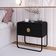 Kit 02 Mesas De Cabeceira 2 Gavetas Organica 60 Cm 28062 Artesano Nero Preto