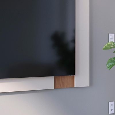 Painel Extensivel Tv 70 Polegadas 180 Cm Leme Colibri Off White Matte Freijo