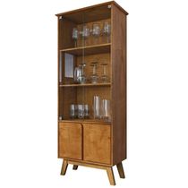 Cristaleira 4 Portas Madri 180x70 Cm Bechara Naturalle