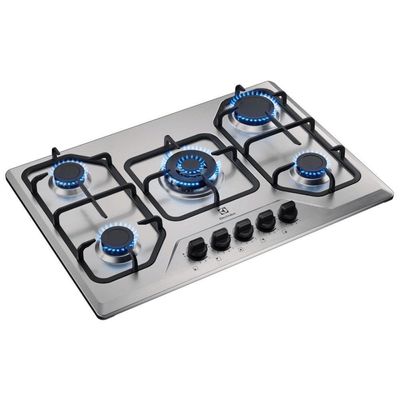 Cooktop à Gás Electrolux 5 Bocas Multi Chama Mesa Inox KE5XC Bivolt