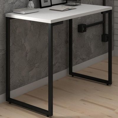 Mesa Escritório Estilo Industrial Porto 90cm Z34 Branco - Mpozenato