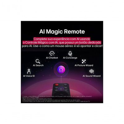 Smart TV LG NanoCell AI NANO80 65 Polegadas 65NANO80ASA Bivolt