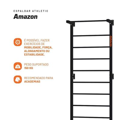 Espaldar Athletic Amazon Barra de Ling Fixa Para Alongamento