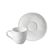 Conjunto De Xícara De Cafezinho Com Pires 06 Peças Orgânico New White Porto Brasil