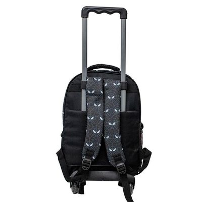 Kit Mochila Escolar Infantil De Rodinhas Com Lancheira E Estojo Yins Em Pvc 3d Kids Spider Amarelo