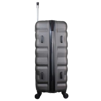 Mala De Bordo Pequena Em Abs Yins 21089 Cadeado Integrado Rodas Giro 360° Cinza P