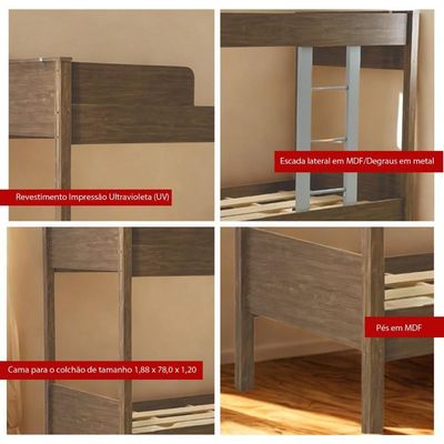 Beliche Cama Solteiro Ditália Cm-21 Diamond
