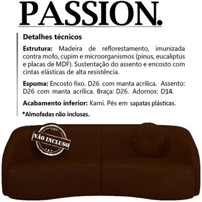 Sofa 288 Cm 4 Lugares Passion Corano Tcs 721 Moll Tcs 721