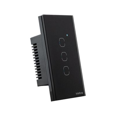 Interruptor Smart Wi-fi Touch 3 Preto Ews 1003 4850018
