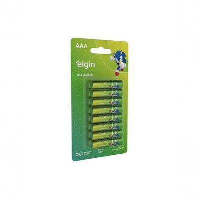 Pilha Alcalina Elgin Aaa Com 16 Unidades