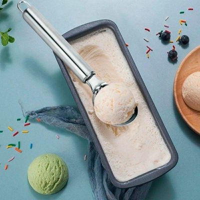 Colher De Sorvete Inox Grande Profissional Pegador Concha Açai