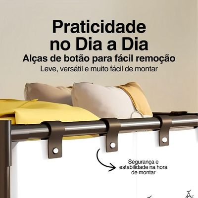 Cesto Organizador Multiuso Para Roupas, Brinquedos E Toalhas - Prático E Estiloso