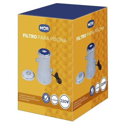 Filtro Piscina Bomba Vazão 2.200 L-h Refil Mor 220V
