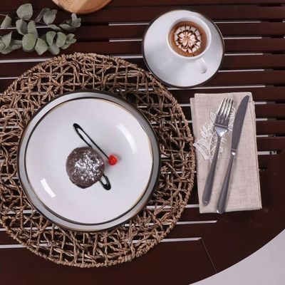 Conjunto 6 Pratos Sobremesa 19cm Canyon Porcelana Tramontina