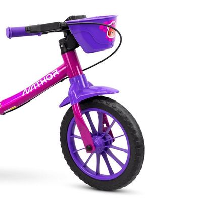 Bicicleta Equilíbrio Balance Sem Pedal Aro 12 Menina Nathor