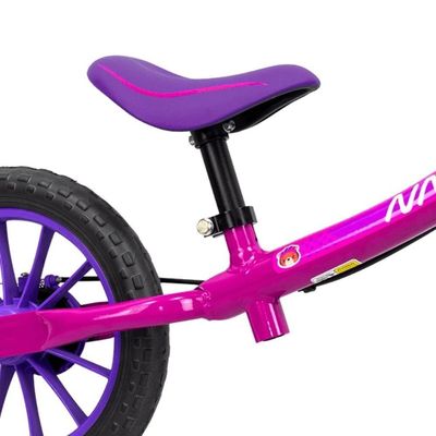 Bicicleta Equilíbrio Balance Sem Pedal Aro 12 Menina Nathor