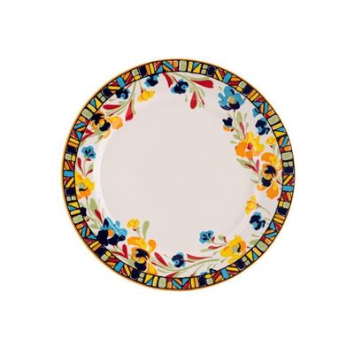 Jogo De Jantar 40 Peças Etnico Porcelana Real By Schmidt