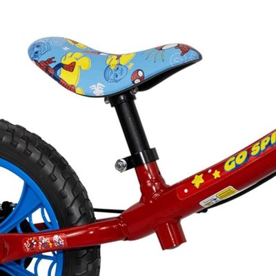 Bicicleta Equilíbrio Balance Sem Pedal Aro 12 Spider Man Nathor