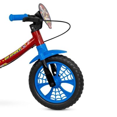 Bicicleta Equilíbrio Balance Sem Pedal Aro 12 Spider Man Nathor