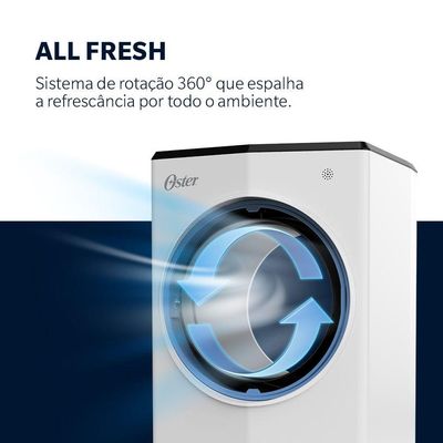 Climatizador De Ar Oster Portátil 4 Em 1 5,3L 110V