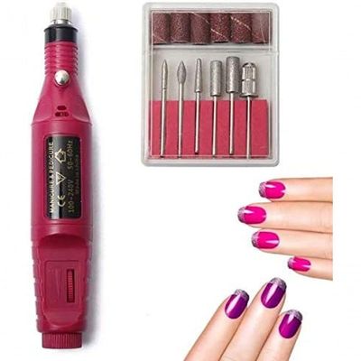Lixa Elétrica Motor Brocas Manic Fibra Unha Gel Profissional