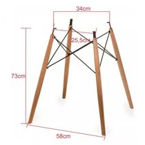 Pe Palito Base Eiffel C. Eames Para Mesa Tampo De Até 110Cm